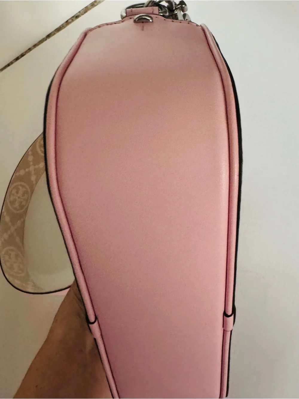 Tory Burch Miller Mini Camera Crossbody Bag SMOOTH Leather Candy Pink Plie NWOT